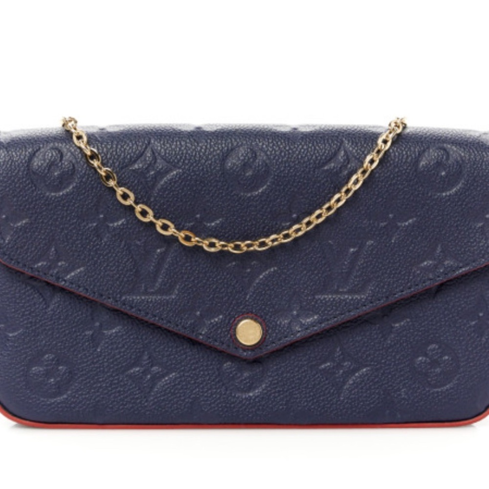 Lightly usedLouis Vuitton Empreinte Pochette Felicie Chain Wallet on chain